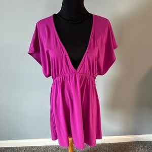 Fun bright pink cover up